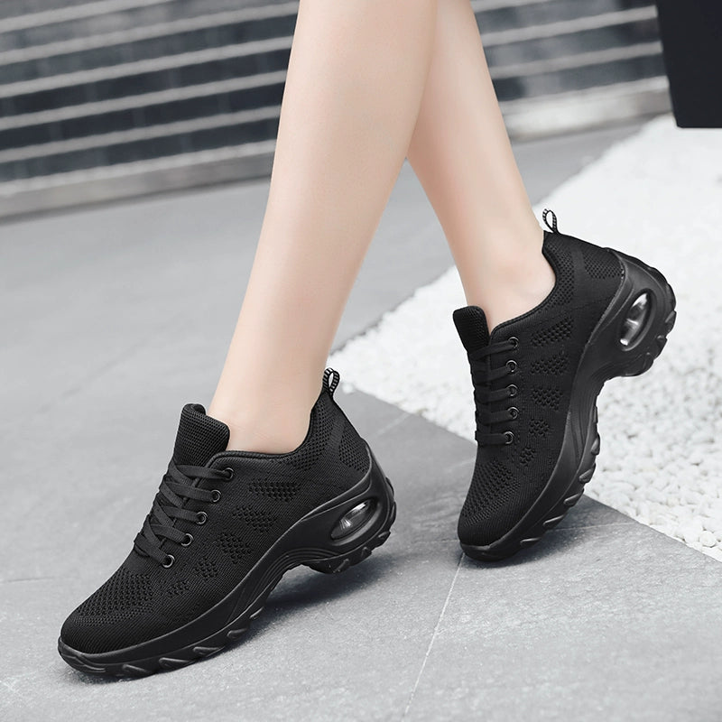 Spring New Arrival Brand Back Shoes Leather Waterproof Sneaker Team Dancing Shoes Women's Travel Shoes Air Cushion Soft Sole Shoes