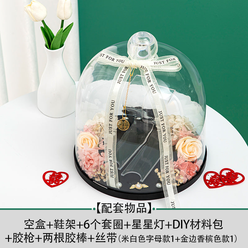 Wedding Shoes Box Ferrule Wedding Marriage Door Blocking Game Props Acrylic Wedding Shoes Wedding Shoes Password Lock Decorative Materials