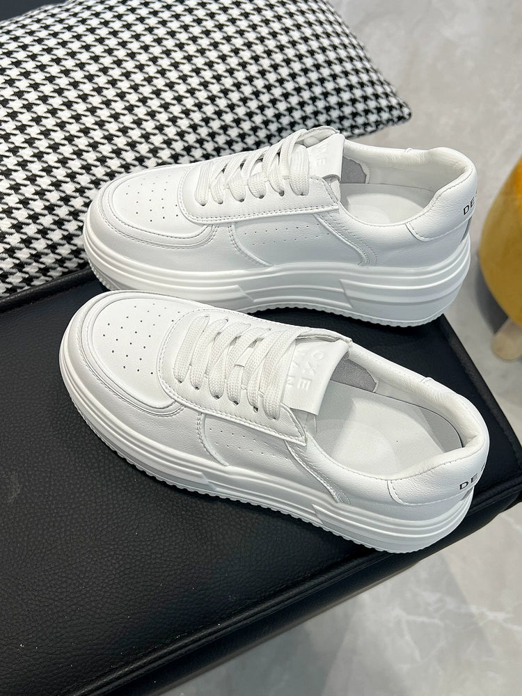 Platform White Shoes Women's Summer 2024 New Arrival Best Selling Height Increasing Spring Women's Shoes Casual Shoes Sneaker Women's Shoes Women's Shoes