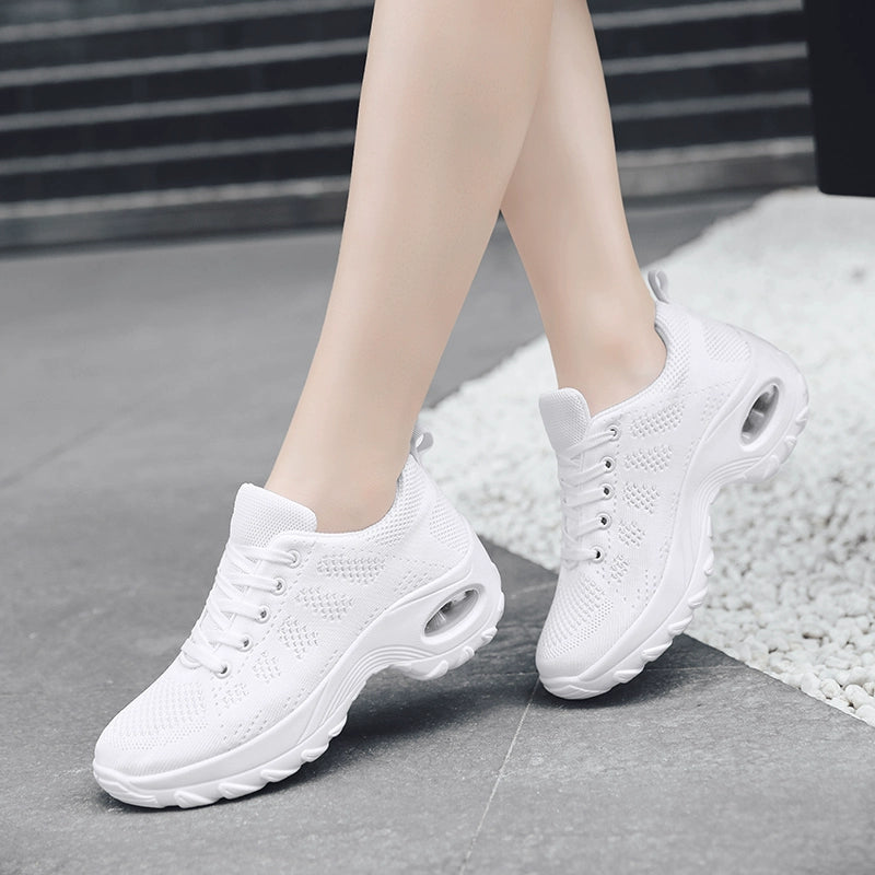 Spring New Arrival Brand Back Shoes Leather Waterproof Sneaker Team Dancing Shoes Women's Travel Shoes Air Cushion Soft Sole Shoes