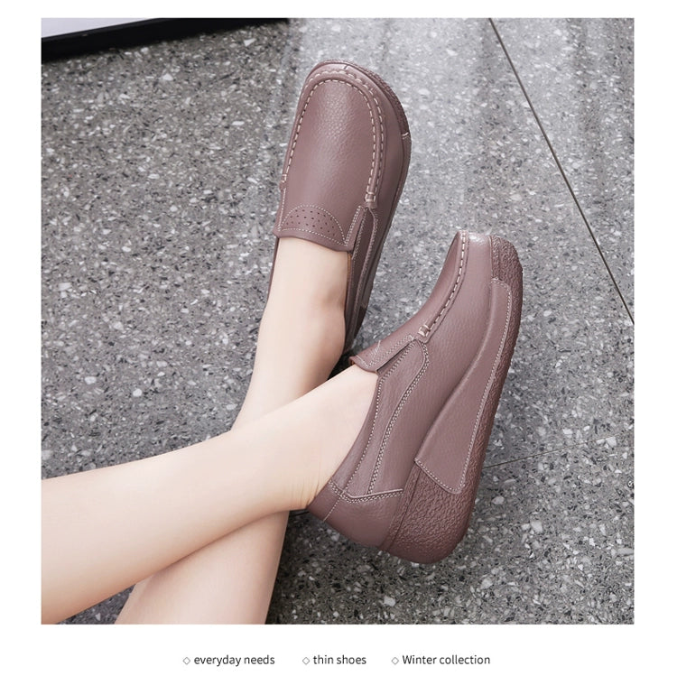 Thick Sole Wedge Casual Slip-on Platform Platform Platform Shoes