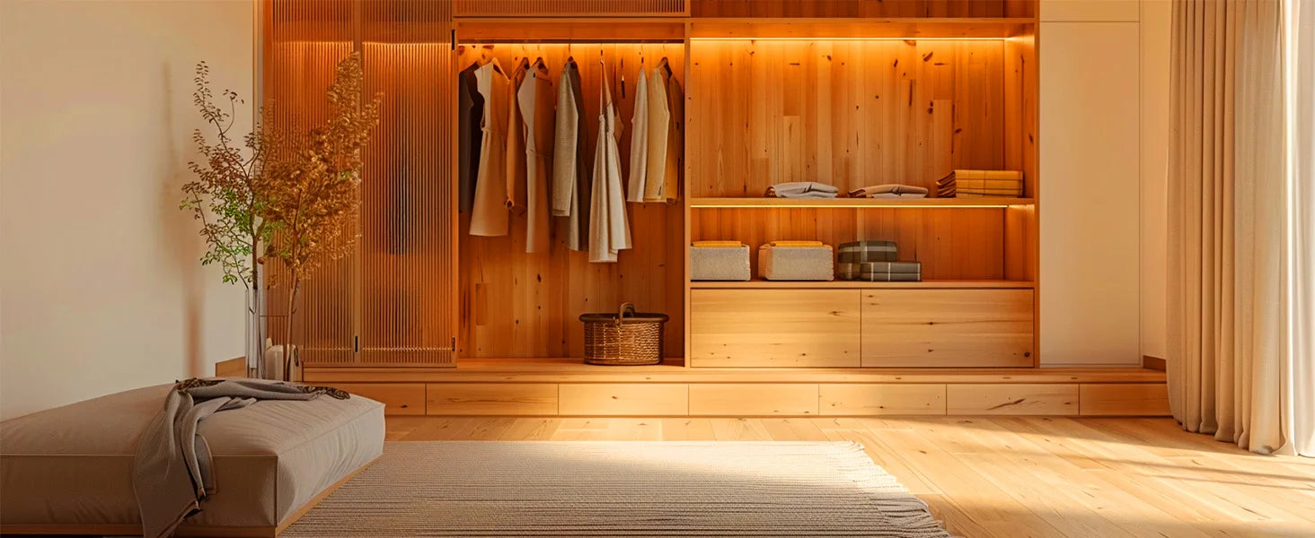 COB LED Strip Light 12m/roll Warm White 3000K 65000K High Lumen CRI 90+ with RF Remote for Bedroom Counter Under Cabinet Kitchen