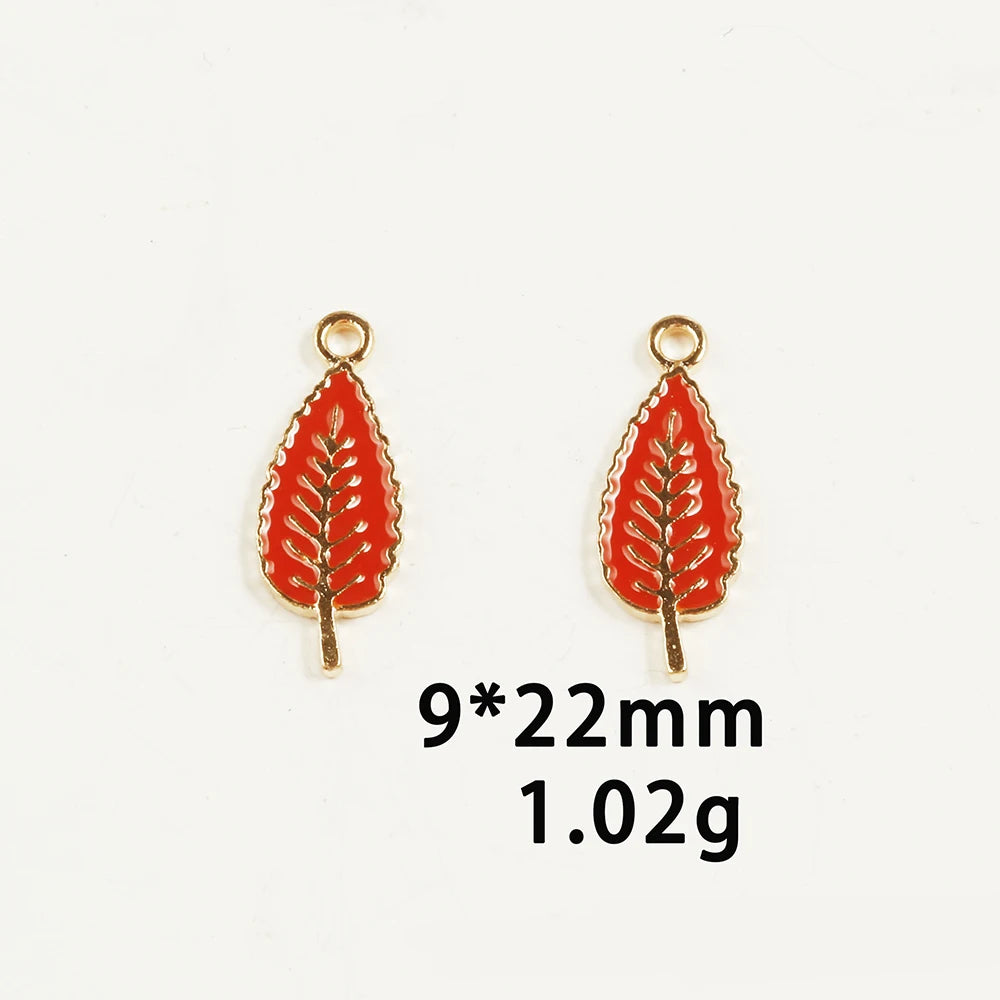 10pcs/Lot Thanksgiving Turkey Cake Pumpkin Maple Oil Enamel DIY Charms for Bag Earring Necklace Jewelry Making Handmade Pendant