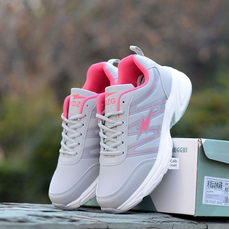 Soft Bottom Leather Surface Lace-up Easiest for Match Sneaker