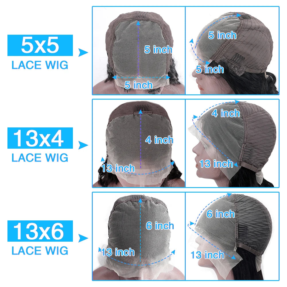 Curly Bob Pre Plucked Brazilian Human Wig 13x4 13x6 5x5 HD Lace Frontal Deep Wave Natural Short Bob Black Hair For Women Wigs