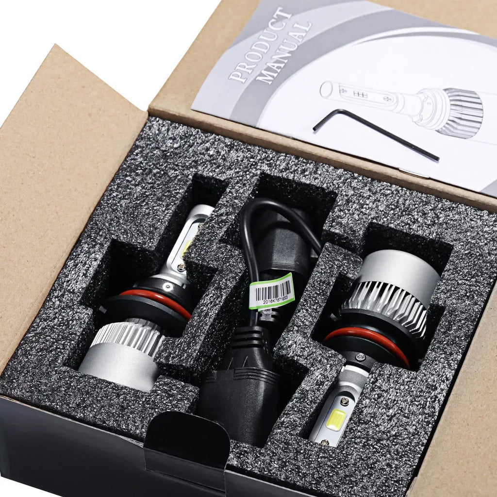 Series F-S2 9004 28W-LED Silver Edition COB Integrated Automotive Front Headlights Low end Edition