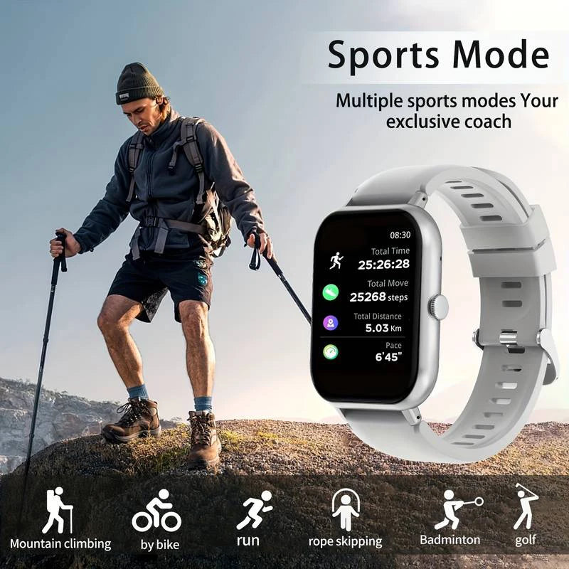 Smart watch, wireless calling /dial, multi -Sport mode,Suitable for men and women, sports watches, for iPhone/Android