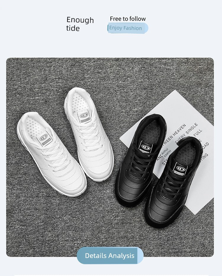 Spring New Arrival Brand Back Shoes Leather Waterproof Sneaker Team Dancing Shoes Women's Travel Shoes Air Cushion Soft Sole Shoes