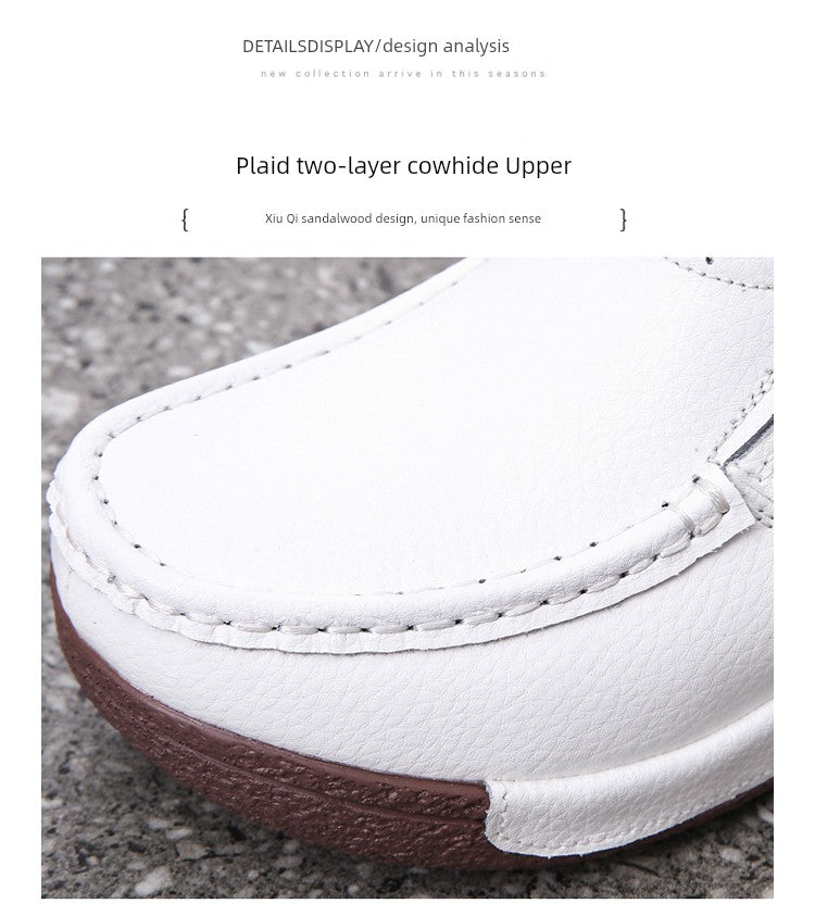 Thick Sole Wedge Casual Slip-on Platform Platform Platform Shoes