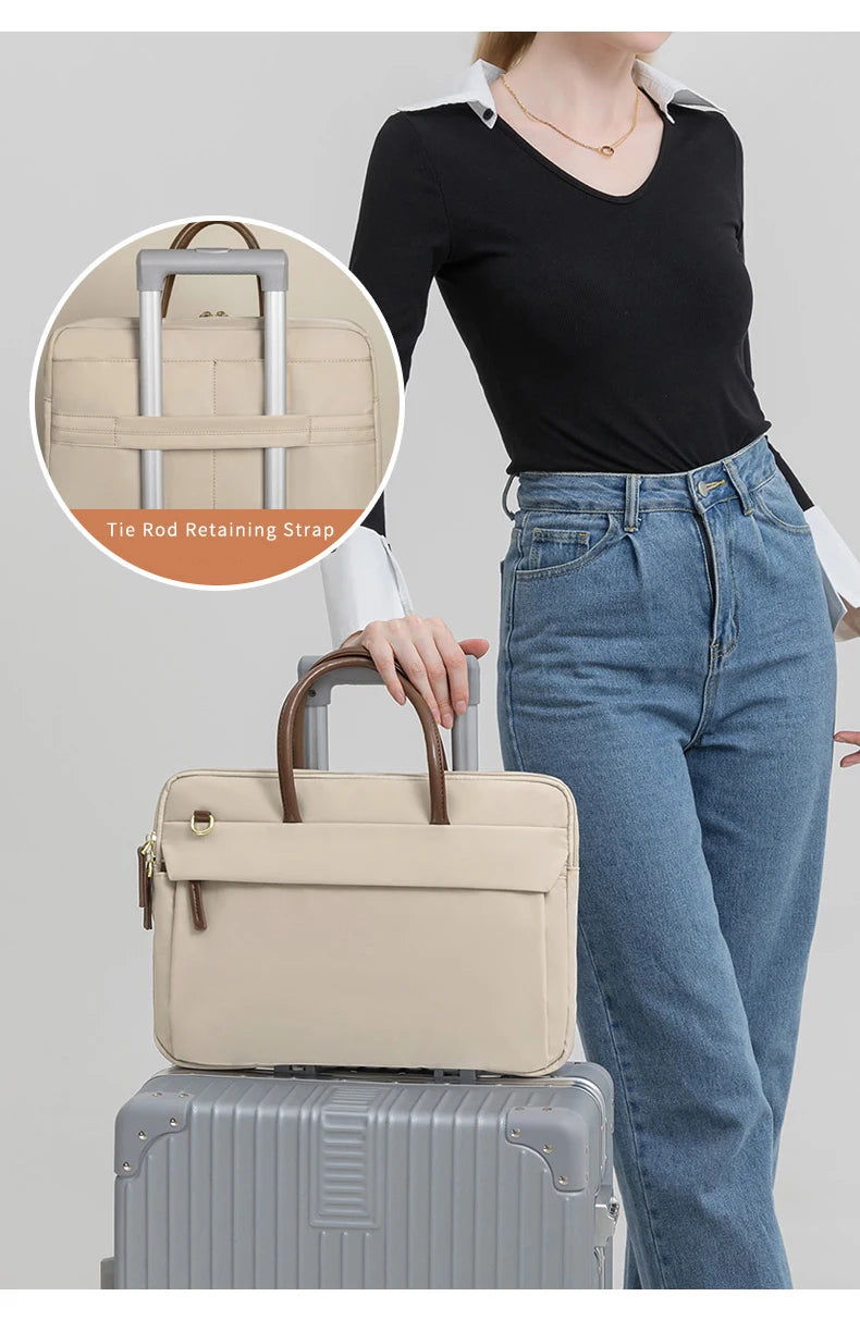 Laptop Bag 13.3 14 15.6 Inch Notebook Bag Sleeve For Macbook Air Pro 13 16 Case Xiaomi Shoulder Handbag New Waterproof Briefcase - Heavenly shershelle