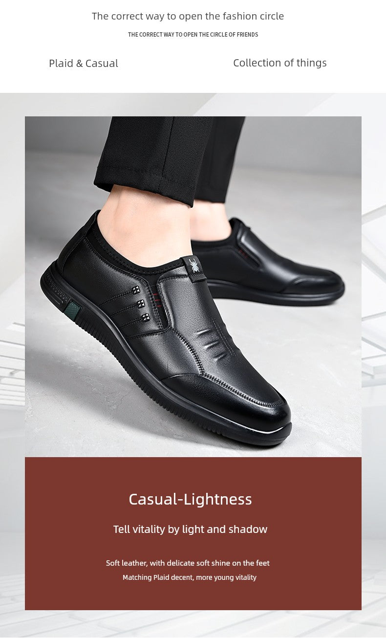 Spider King Autumn and Winter Soft Sole Lightweight Father Men's Shoes