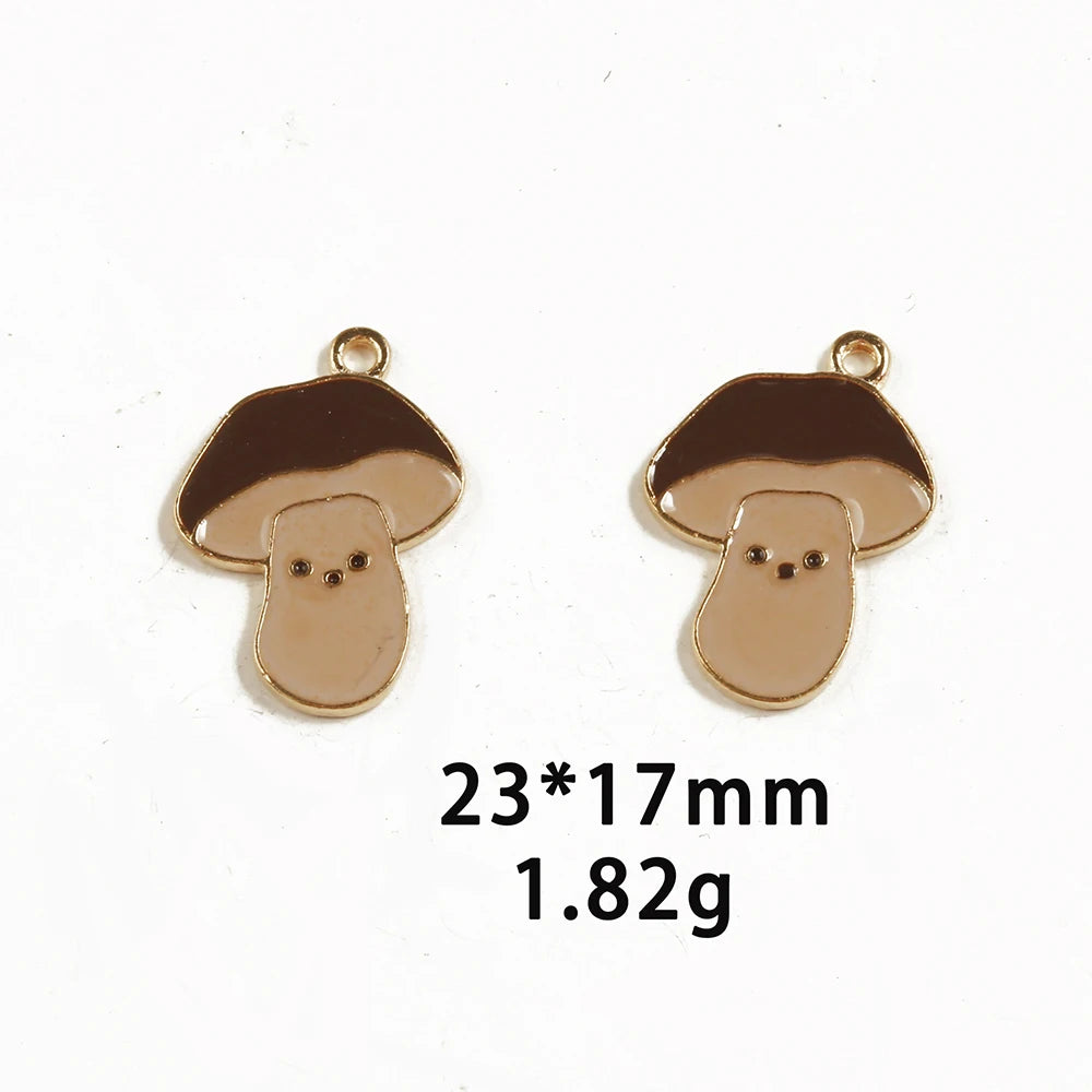 10pcs/Lot Thanksgiving Turkey Cake Pumpkin Maple Oil Enamel DIY Charms for Bag Earring Necklace Jewelry Making Handmade Pendant