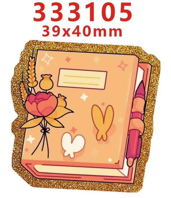 10 Pcs Fall Thanks Giving Glitter Acrylic Planar Resins Cartoon Christmas For DIY Making Hair BowsCrafts 334123