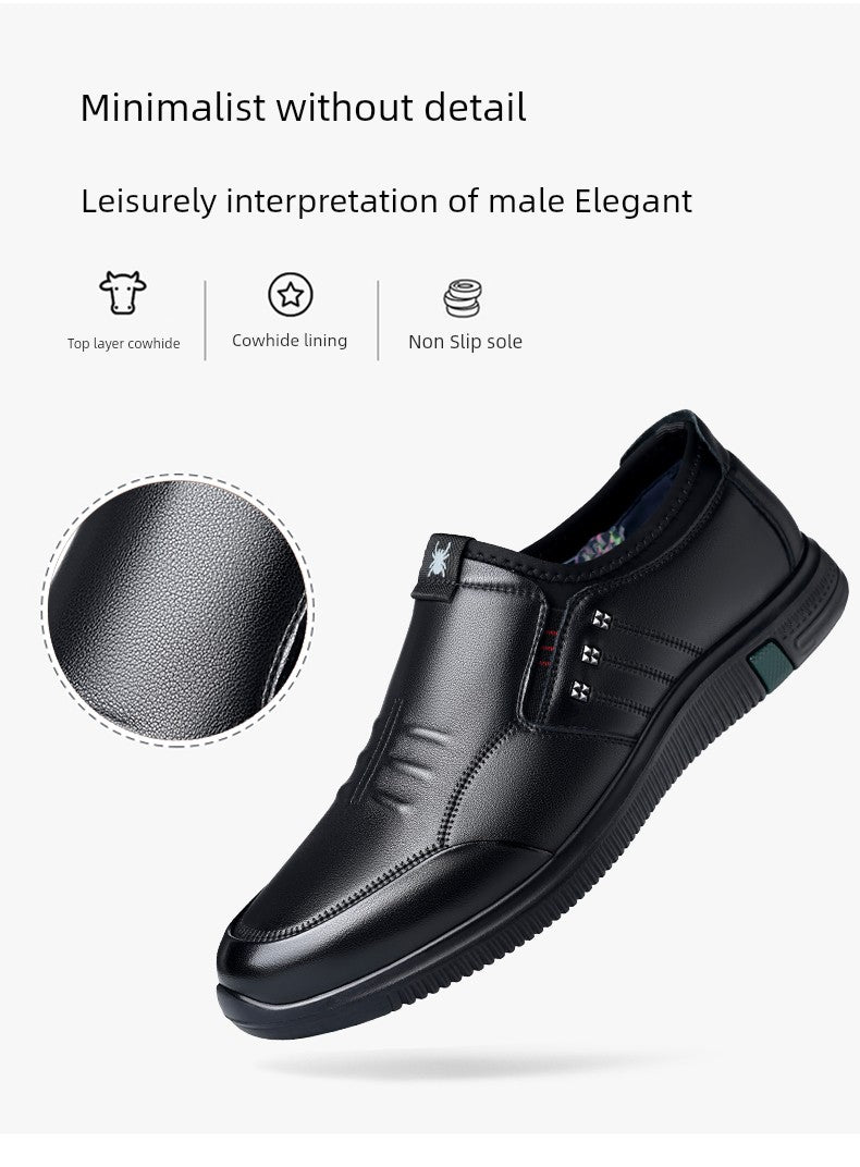 Spider King Autumn and Winter Soft Sole Lightweight Father Men's Shoes