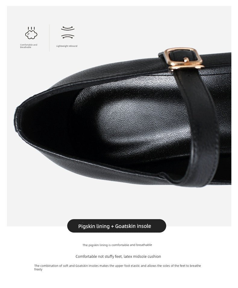 Thick Sole round Toe Wedge Soft Surface Waterproof Platform Strap - Heavenly shershelle