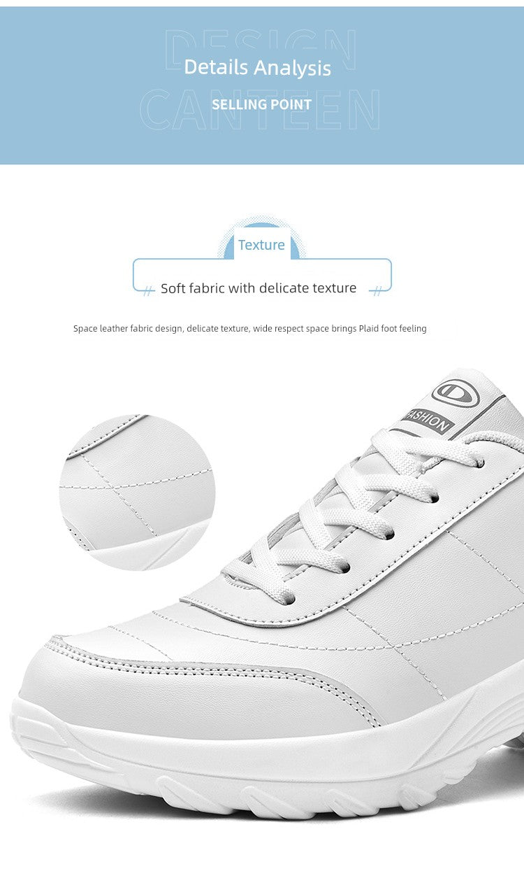 Spring New Arrival Brand Back Shoes Leather Waterproof Sneaker Team Dancing Shoes Women's Travel Shoes Air Cushion Soft Sole Shoes