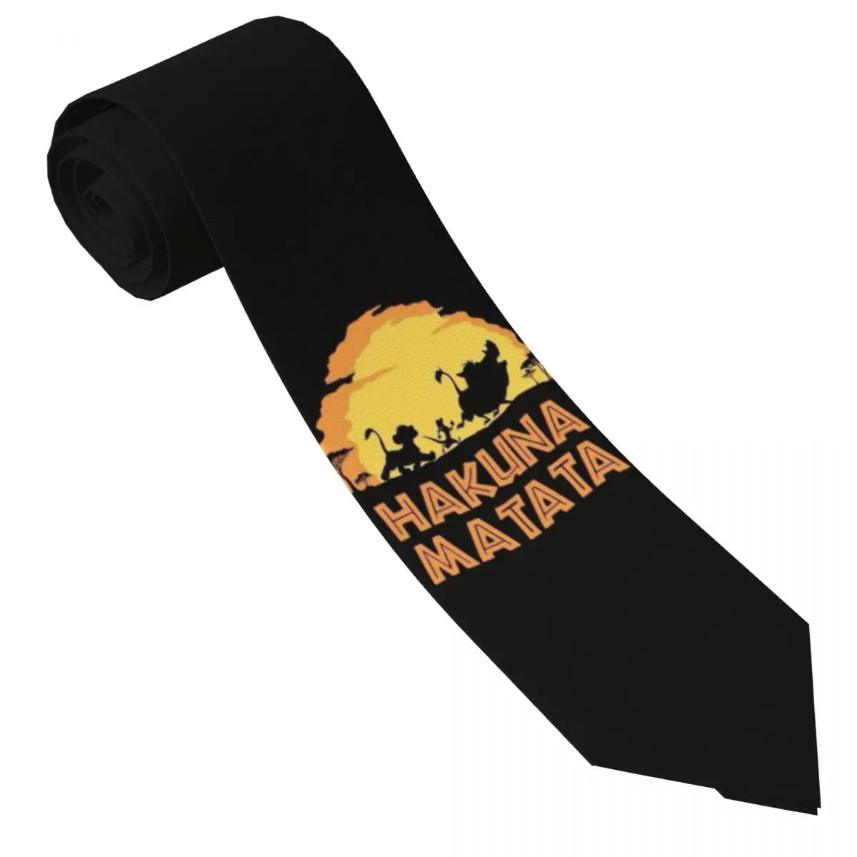 Custom The Lion King Hakuna Matata Necktie Mens Mens Suit Tie For Thanksgiving Day
