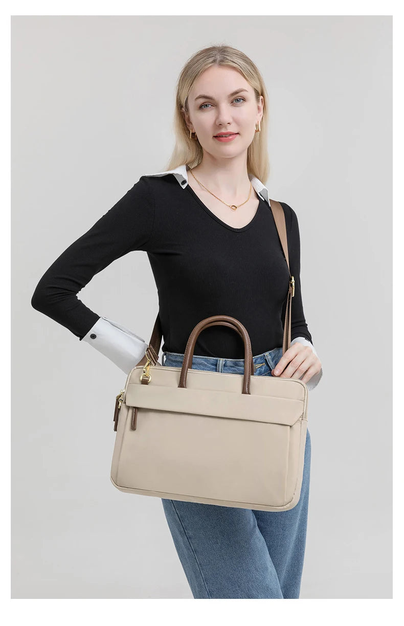 Laptop Bag 13.3 14 15.6 Inch Notebook Bag Sleeve For Macbook Air Pro 13 16 Case Xiaomi Shoulder Handbag New Waterproof Briefcase - Heavenly shershelle