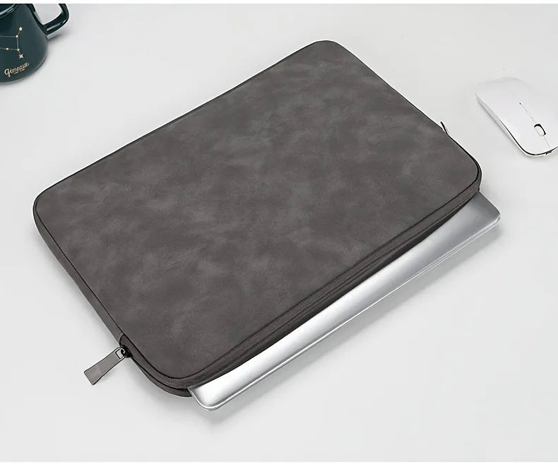 11 13 14 15 Inch Laptop PU Leather Protective Tablet Bag Computer Pouch Case Storage Bags Slim Laptop Sleeve for Macbook Perfect - Heavenly shershelle