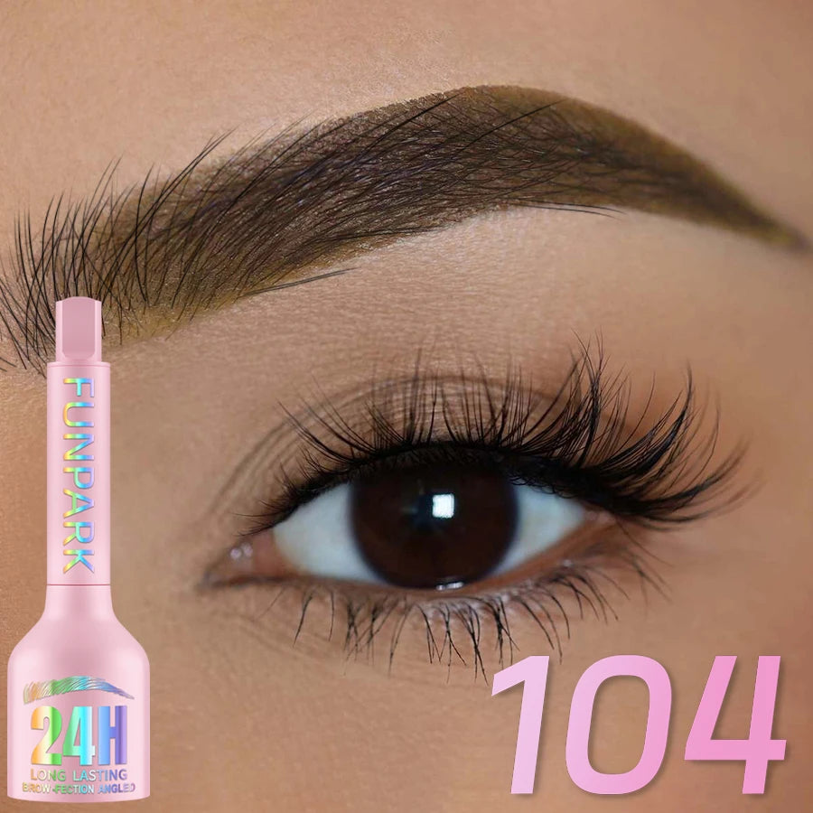 3D Dye Eyebrow Pencil Hairling Anti-smudge Waterproof 3 Colors Black Brown Brush Natural Wild Eyebrow Enhancers Cream Makeup - Heavenly shershelle