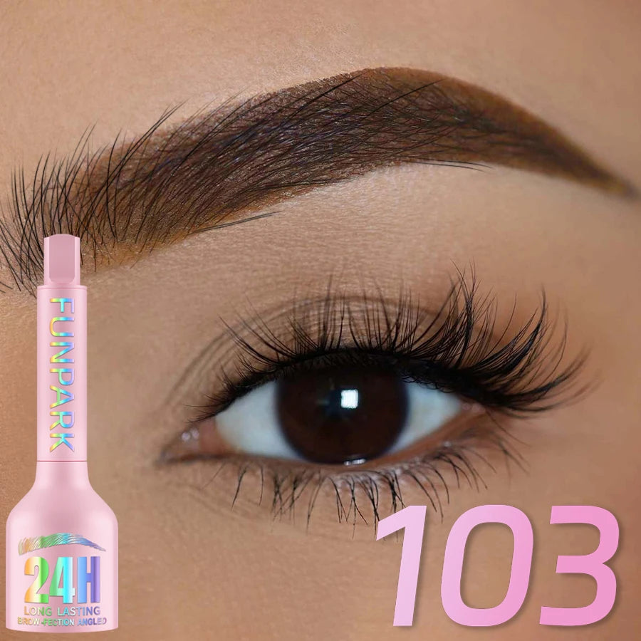 3D Dye Eyebrow Pencil Hairling Anti-smudge Waterproof 3 Colors Black Brown Brush Natural Wild Eyebrow Enhancers Cream Makeup - Heavenly shershelle