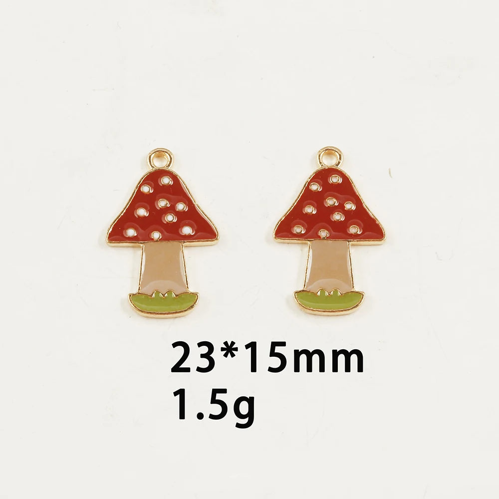 10pcs/Lot Thanksgiving Turkey Cake Pumpkin Maple Oil Enamel DIY Charms for Bag Earring Necklace Jewelry Making Handmade Pendant