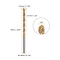 1/3pcs 3.4mm/9mm Titanium Coated M42 High Speed Steel 8% Cobalt (HSS) Twist Drill Bits