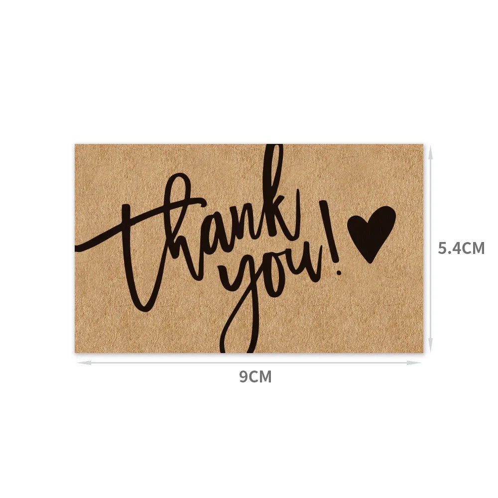 10-30pcs Natural Kraft Paper "beyond grateful" Cards Thank You Card For Small Shop Gift Decoration Card For Small Business Card