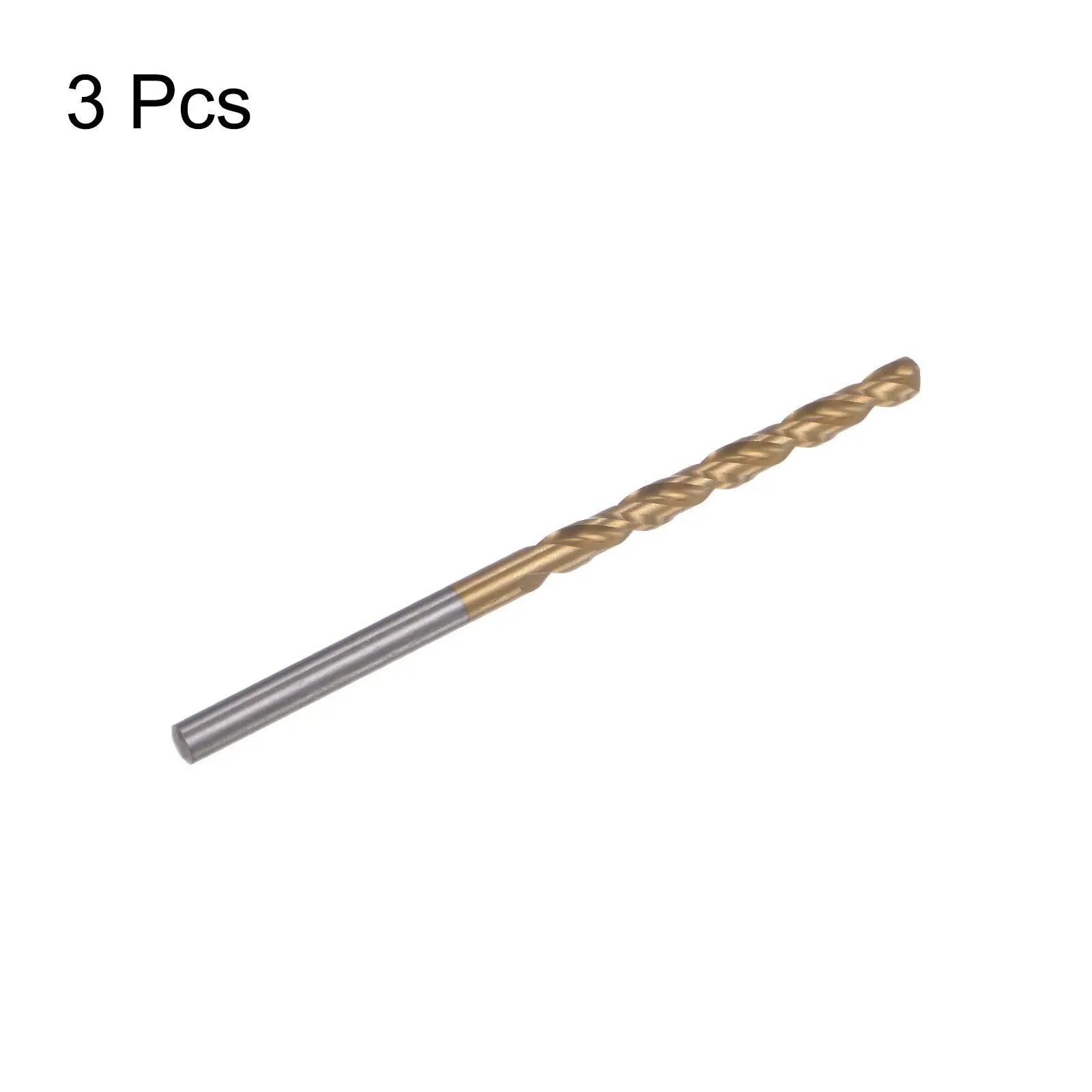 1/3pcs 3.4mm/9mm Titanium Coated M42 High Speed Steel 8% Cobalt (HSS) Twist Drill Bits