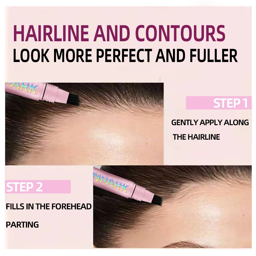 3D Dye Eyebrow Pencil Hairling Anti-smudge Waterproof 3 Colors Black Brown Brush Natural Wild Eyebrow Enhancers Cream Makeup - Heavenly shershelle