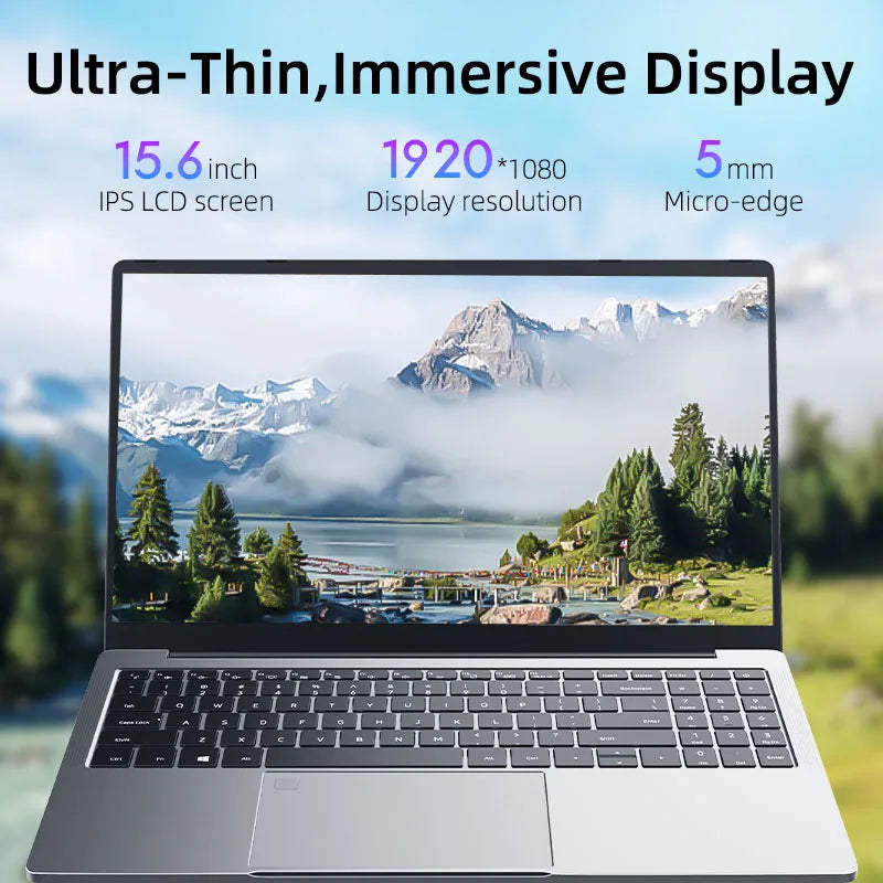 Markut Laptop 15.6 Inch Portable Notebook With Intel CPU I7-1165G7 IPS 32GB 2T SSD 1920*1080 FHD Display Laptop- German Keyboard - Heavenly shershelle