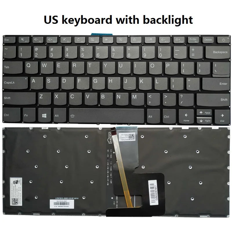 US/Spanish/Latin laptop keyboard For Lenovo ideapad 1-14IGL05 -14ADA05 -14AST-05 V14-ADA V14-ARE V14-IGL V14-IIL V14-IKB V14-IWL
