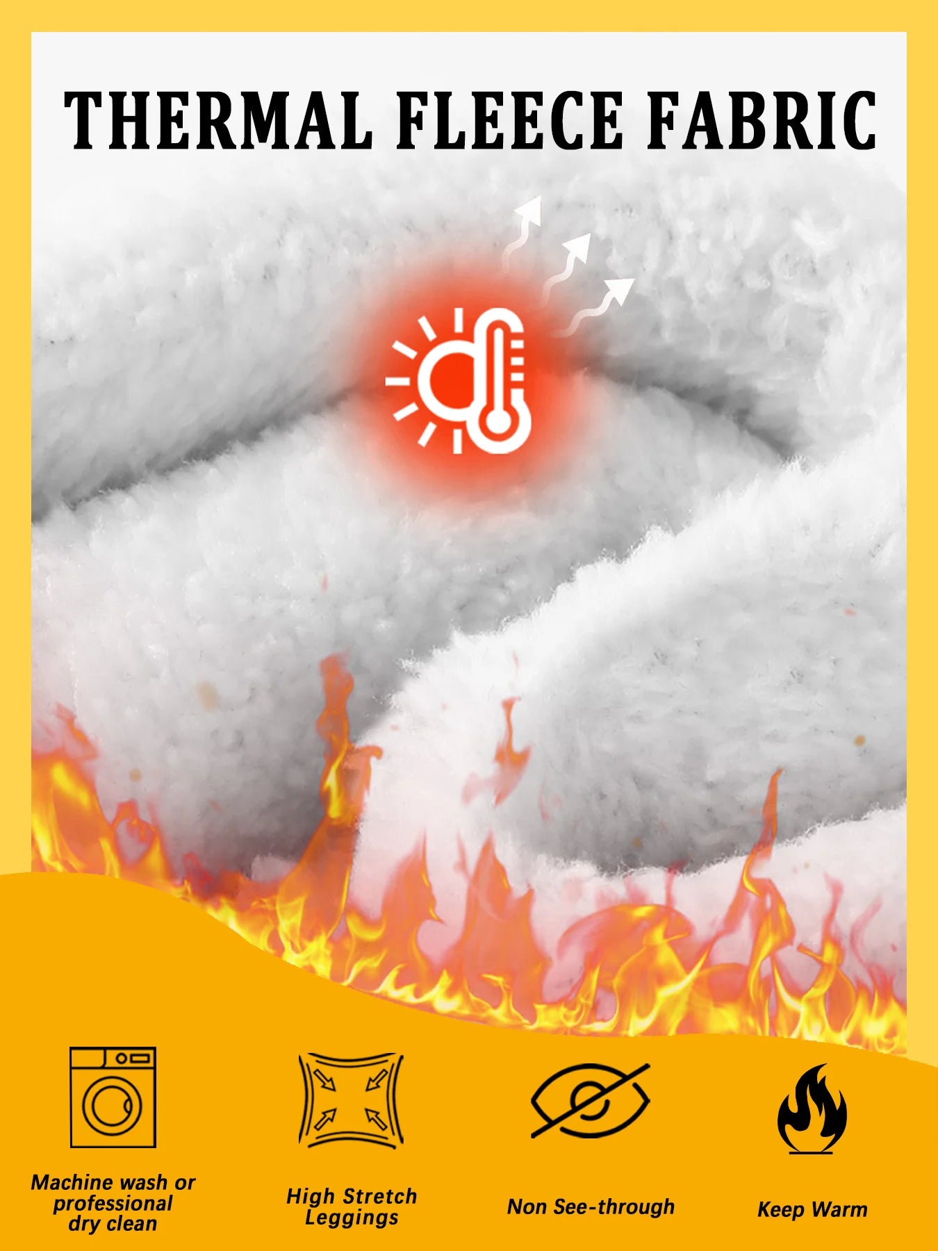 High Waisted Fleece-Lined Leggings for Women，Thick Soft Tummy Control Workout Running Yoga Thermal Warm Pants for Cold Winter