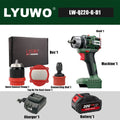 LYUWO 25+3 Brushless Impact Rechargeable Cordless Electric Screwdriver, Drill And Multifunctional LED Dual Speed Electric Tool - Heavenly shershelle