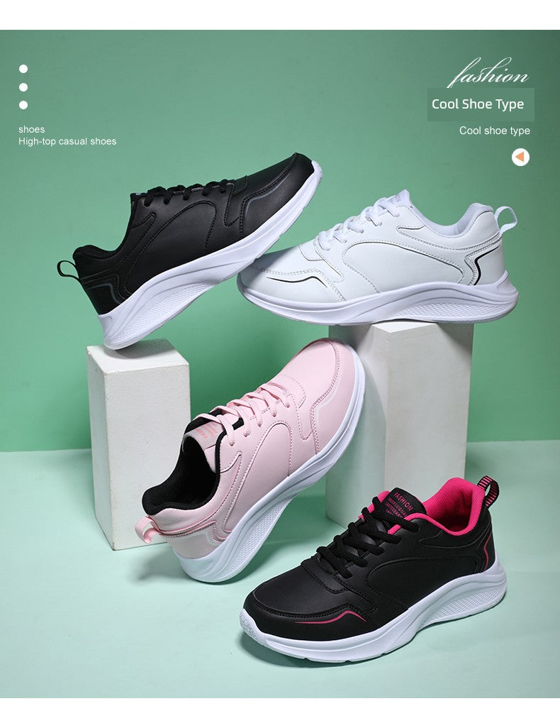 Warrior Lightweight Leather Waterproof Shock Absorption Casual Women's Shoes