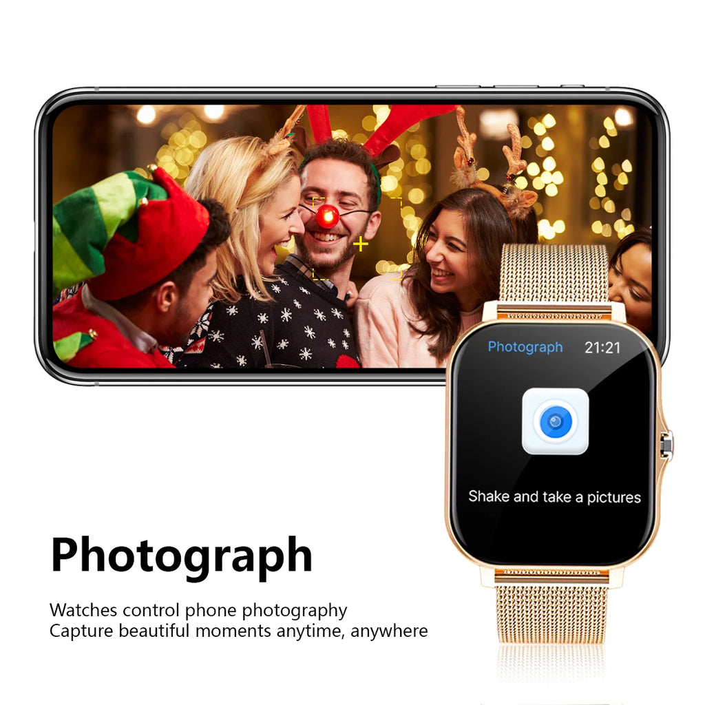 1.83 Size with smart watch, wireless call, compatible with Android and iPhone, fitness tracking unisex sports watch