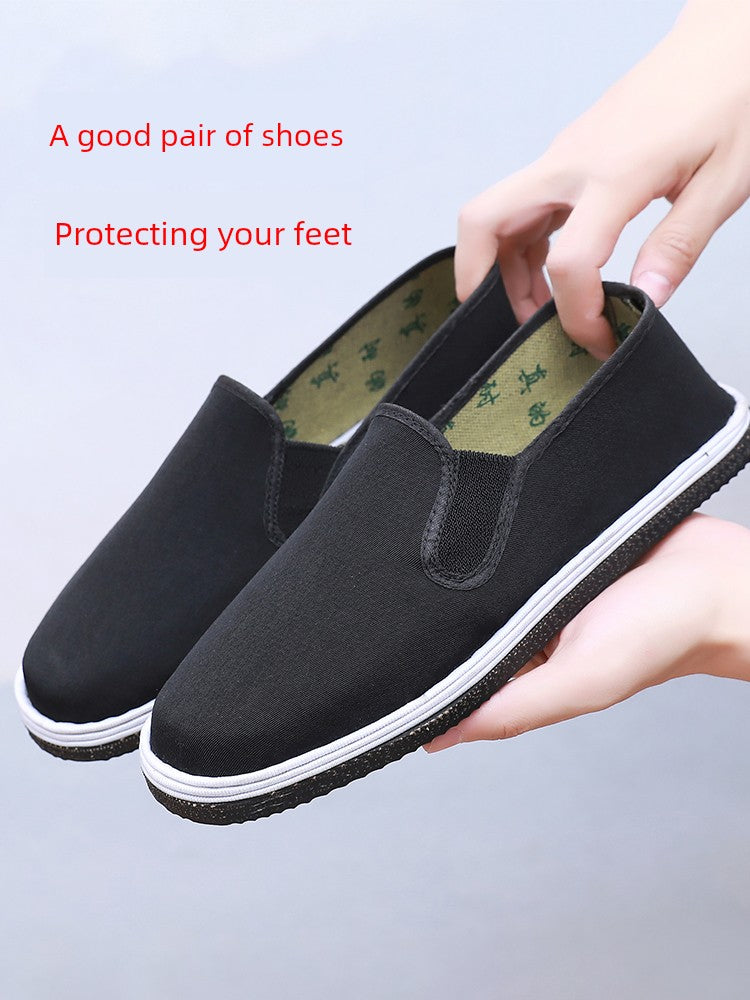 Old Beijing Cloth Shoes Thickened Slip-on Resin Sole