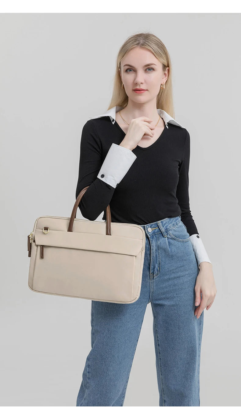 Laptop Bag 13.3 14 15.6 Inch Notebook Bag Sleeve For Macbook Air Pro 13 16 Case Xiaomi Shoulder Handbag New Waterproof Briefcase - Heavenly shershelle