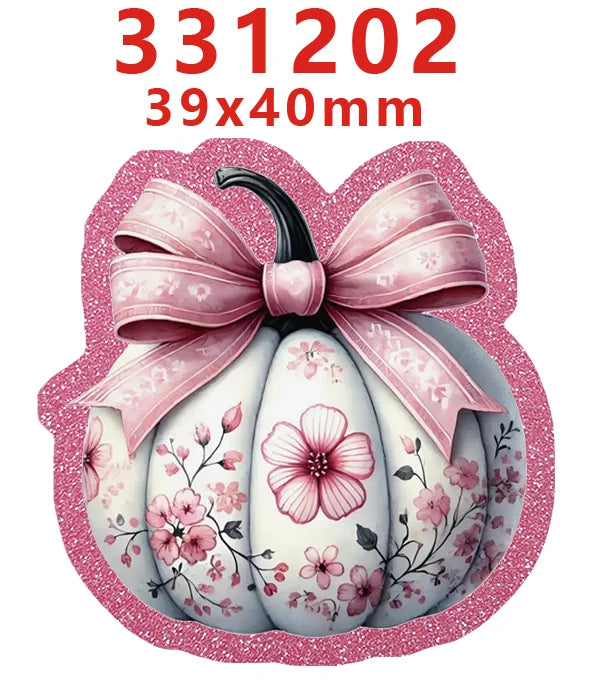 10 Pcs Fall Thanks Giving Glitter Acrylic Planar Resins Cartoon Christmas For DIY Making Hair BowsCrafts 334123