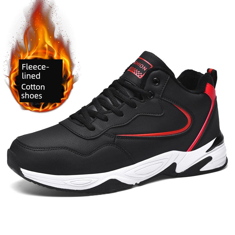 Plus size Men's Shoes 45 Sports Shoes Fleece-lined Cotton Shoes 4647 Men 48 Beef Sole Casual Shoes Autumn and Winter 2025 New arrival - Heavenly shershelle