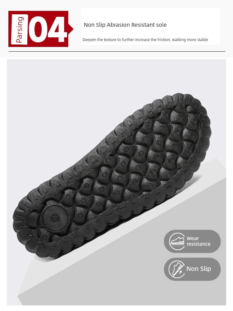 Winter Men's Shoes Old Beijing Cloth Shoes Men's Cotton Shoes Fleece-lined Heattech Comfortable Dad Shoes Soft Bottom Non Slip Men Casual Shoes