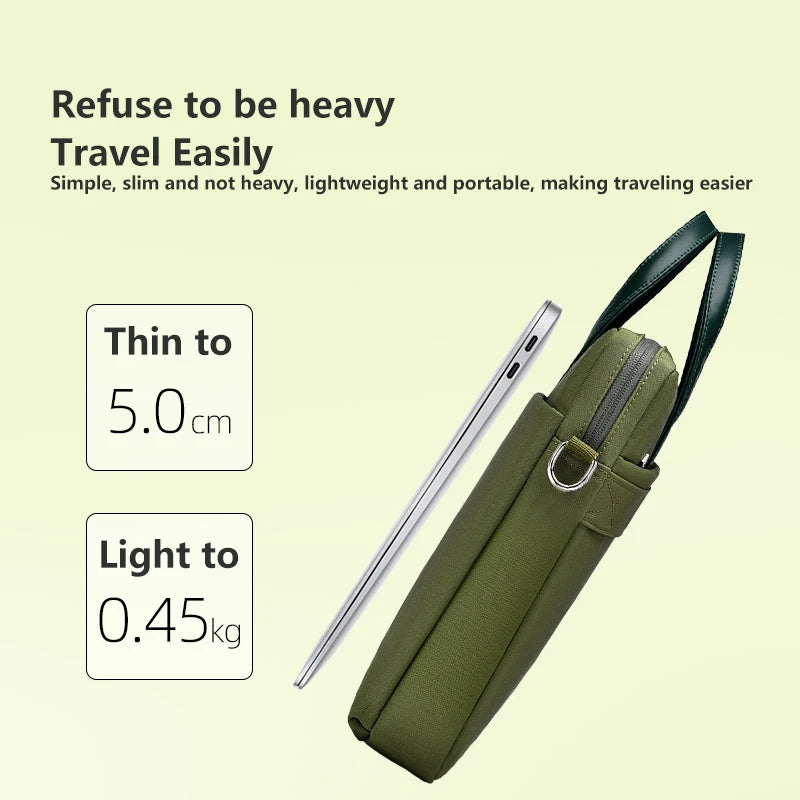 Laptop Bag 13.3 14 15.6 17 Inch Notebook Bag Sleeve For Macbook Air Pro 16 Case Xiaomi Shoulder Handbag New Waterproof Briefcase - Heavenly shershelle
