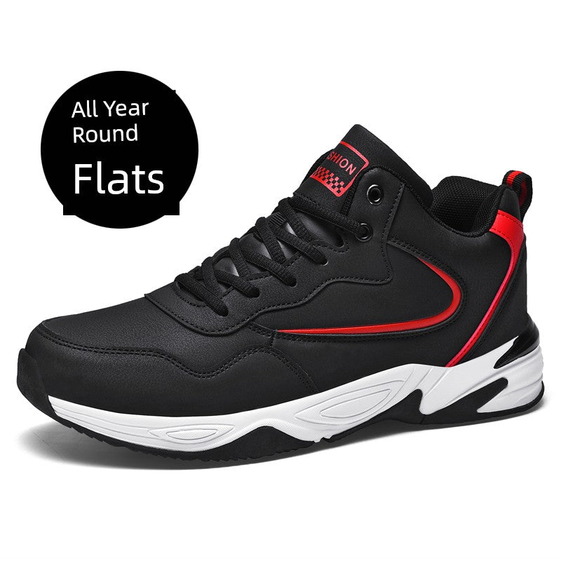 Plus size Men's Shoes 45 Sports Shoes Fleece-lined Cotton Shoes 4647 Men 48 Beef Sole Casual Shoes Autumn and Winter 2025 New arrival - Heavenly shershelle