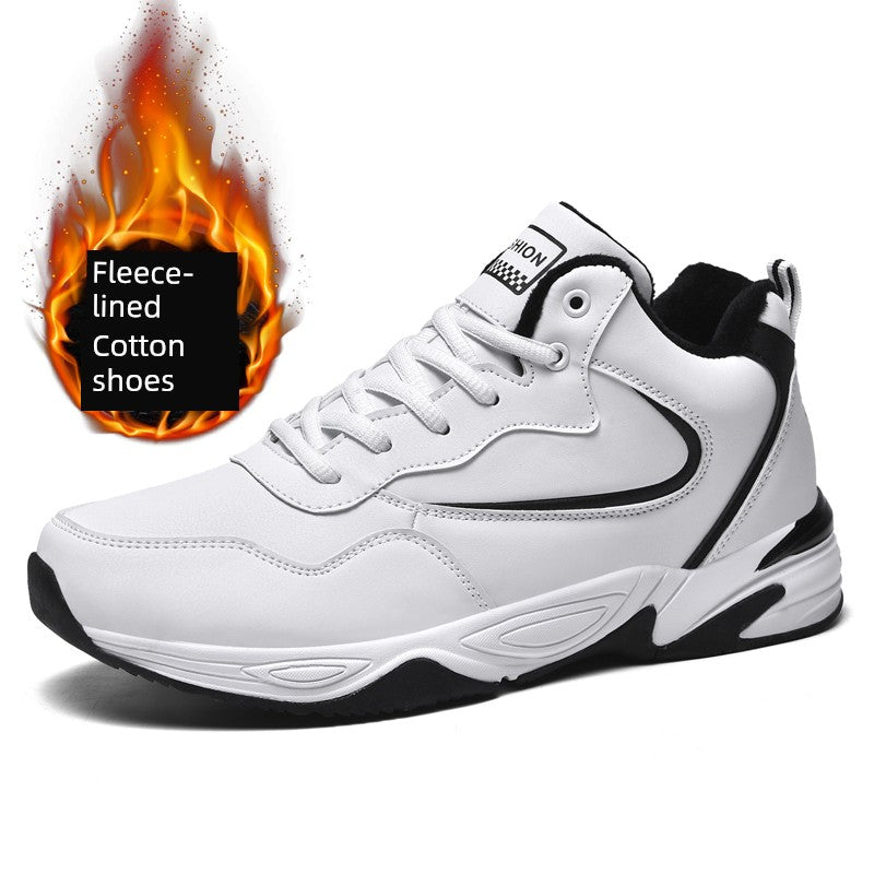 Plus size Men's Shoes 45 Sports Shoes Fleece-lined Cotton Shoes 4647 Men 48 Beef Sole Casual Shoes Autumn and Winter 2025 New arrival - Heavenly shershelle