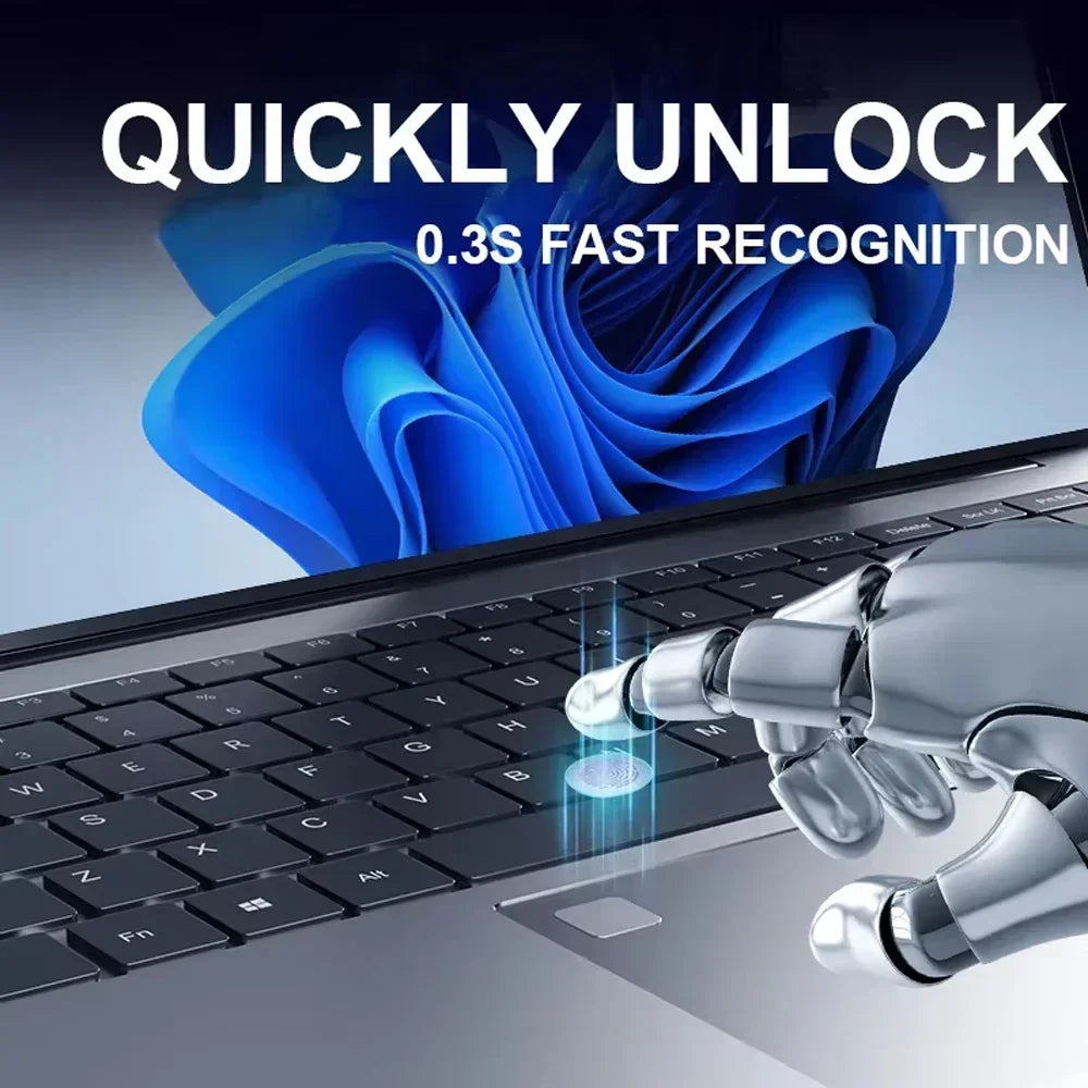 2025 laptop 15.6 Inch Laptop Windows 11 Intel Core i7 8500Y 16GB RAM 1TB SSD Fingerprint Unlock Study Office Pc Laptops Computer