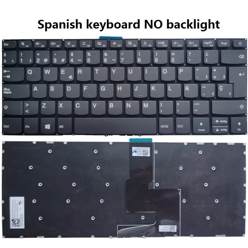 US/Spanish/Latin laptop keyboard For Lenovo ideapad 1-14IGL05 -14ADA05 -14AST-05 V14-ADA V14-ARE V14-IGL V14-IIL V14-IKB V14-IWL