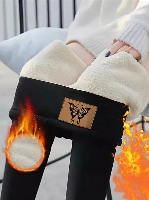 Stylish Warm: Women's Warm High-waisted Leggings Are Elastic And Comfortable