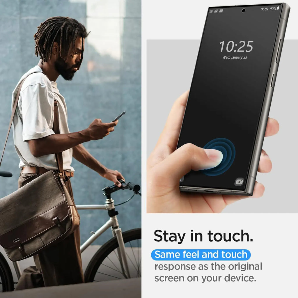 For Samsung Galaxy S24/S24 Plus/S24+/S24 Ultra 5G Case Friendly Full Coverage Clear Tempered Glass Screen Protectors 4-Pack