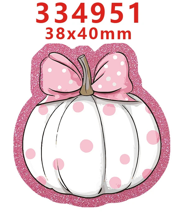 10 Pcs Fall Thanks Giving Glitter Acrylic Planar Resins Cartoon Christmas For DIY Making Hair BowsCrafts 334123