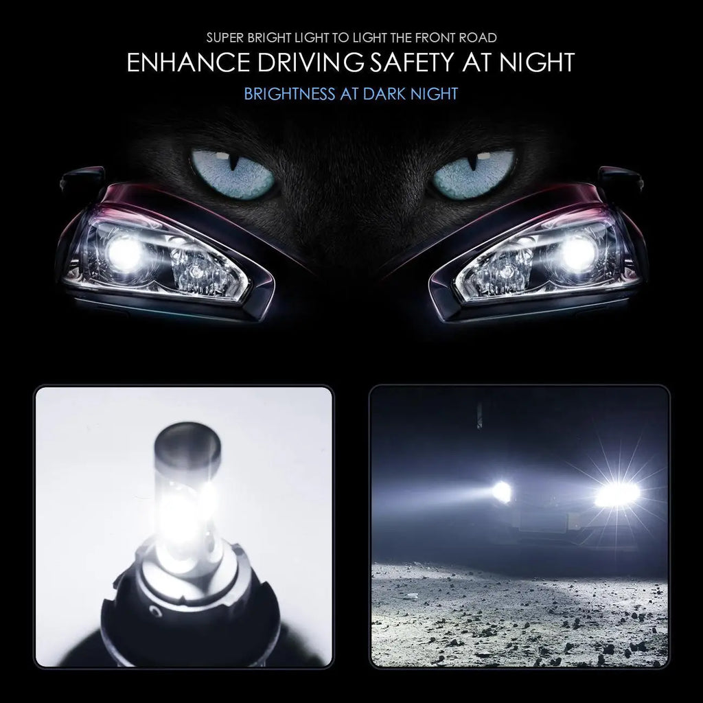 Series F-S2 9004 28W-LED Silver Edition COB Integrated Automotive Front Headlights Low end Edition